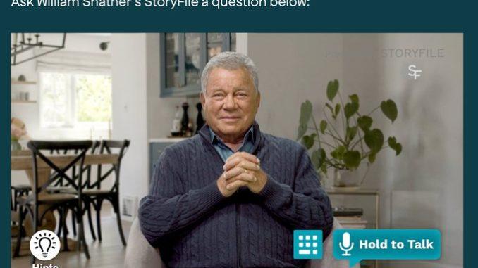 William Shatner 'AI' will chat with you about the 'Star Trek' actor's life