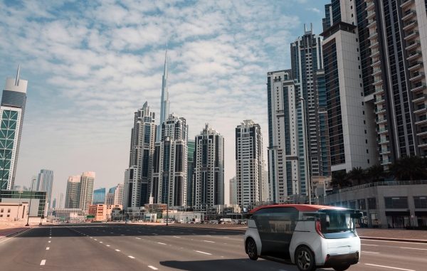 an autonomous driving service in Dubai