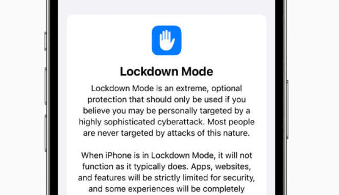 apple lockdown mode