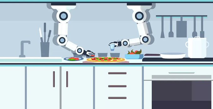 robots make pizza