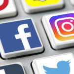 Social media icons internet app application